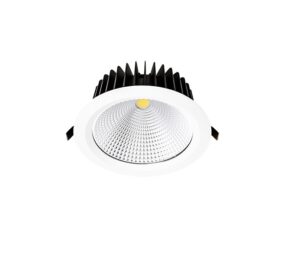 209901 LED Iebūvējams gaism. balts 20W 1600lm 3000K 60* Supervision R6 COB 600mA 170(140)x75 TASMAN