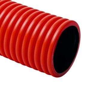 Gofrēta caurule d  75mm/6m sarkana (750N)