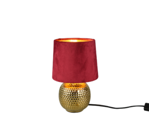 R50821010 SOPHIA Galda lampa sarkana/zelta 1x40W E14 TRIO