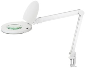 4118729 LOOP XL 3D LED Galda lampa balta 8W/865 (6500K) 760Lm 5" lēca 1.75x palielinājums AIRAM
