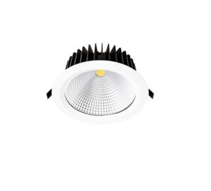 209941 LED Iebūvējams gaism. balts 30W 2400lm 3000K 60* Supervision R8 COB 900mA 225(195)x65 TASMAN