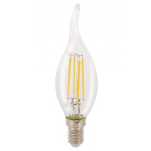 C35 LED FILAMENT Svece ar liesmu LED FL-C35-70302 4W 400lm 360° E14 2700K 220-240V LEDURO