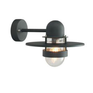 270B BERGEN Sienas gaismeklis melns 57W / LED 9W E27 IP55 NORLYS