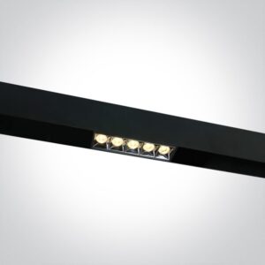 42102A/B/W Gaismeklis magnētiskajai sliedei melns LED 12W 3000K 960lm 38* 138mm CRI90 48V ONE