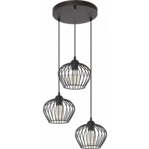 1495 TINA Lustra melna 3x60W E27 TK-LIGHTING