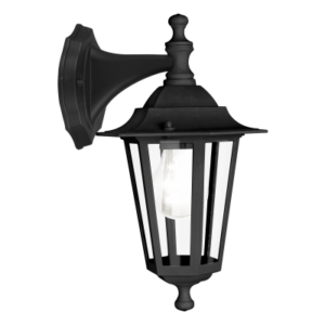 22467 LATERNA 4 Sienas lampa melna 1x60W E27 IP44 EGLO