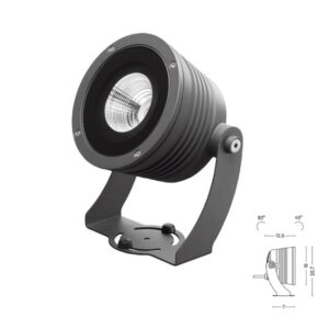 LY80PROSHB1IL LYRAS 160 Gaismeklis grafīts LED 20W 3000K 1280lm 20* IP67 LANDA