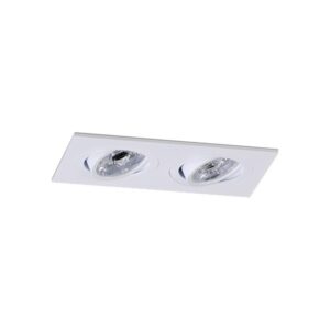 LRRING019 Iebūvējams dubultais gaismeklis balts 185x92x28mm GU10/ 230V LUMINO LIGHT