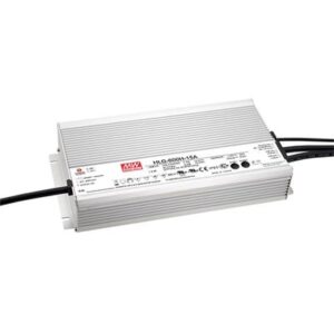 Led barošanas bloks 12V DC 480W 40A PFC HLG-600H-12B IP67  280x144x48.5mm Mean Well