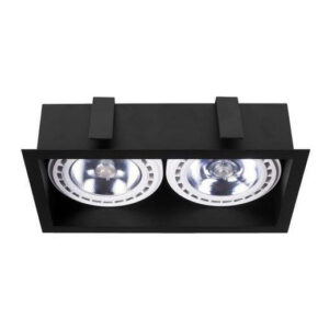 9416 MOD BLACK Iebūvējams gaismeklis melns matēts 2x75W GU10 IP20 NW