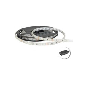 17515S Led lentas komplekts + barošanas bloks 72W IP65 12V/220V 60 led 5m auksti balta 5050 SP