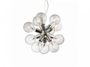 074771 DEA SP12 CROMO Lustra stikla hroma 12x42W E27  IdealLux