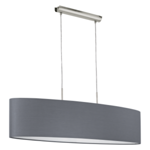 31586 Lustra pelēka Pasteri 2x60W E27 EGLO