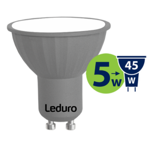 PAR16 LED SPULDZE PL-PAR16-21192 5W 100* GU10 400lm 3000K 220-240V LEDURO