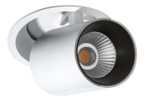 AZ2828 LUNA Iebūvējams gaismeklis melns/balts 15W LED 3000K 1270lm DIMM AZZ