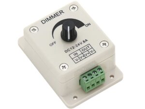 LED lentas dimmeris  DIMMER-T1 96W 12V/24V DC 8A 96W/192W  LEM