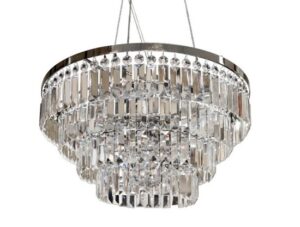 DEL-6293-5P SALERNO PENDANT/TOP Lustra metal. stikla G9 5x40Wmax 220V AZZ