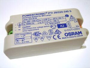 353290 El. balasts 20W Powertronic Pti 20/220-240 S Osram