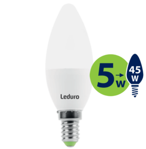 C35 LED SPULDZE Svece PL-CLT-21188 5W 400lm 360* E14 2700K 220-240V LEDURO