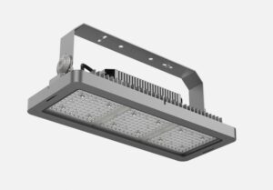 L00R240A3BL40250 R2 Gaismeklis pelēks 250W 4000K 29725lm 60* ASYMM ON/OFF 562x231mm IP66 LAN