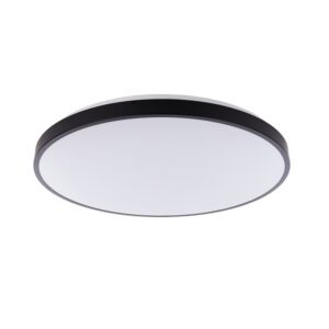 8205 AGNES Plafons melns  LED 32W 3000K 2000lm IP44 D490mm NW