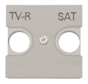 N2250.1 PL Centrālplate TV-R  SAT PL  2 moduļi sudrabs Zenit