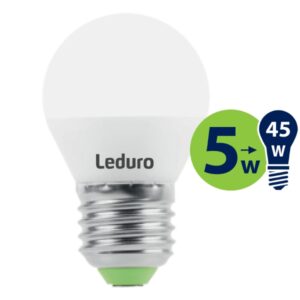 G45 LED SPULDZE PL-G45-21183 5W 400lm 360* E27 2700K 220-240V LEDURO