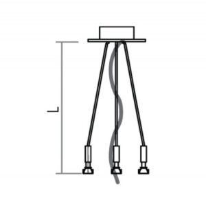 802311 Suspension for PLEXI ROUND max.2000mm white PT