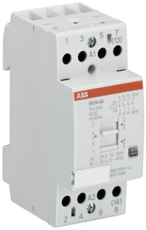 EN24-40-24AC/DC Kontaktors 2M 4P 24A 24VAC/DC ABB