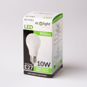 Spuldze LED E27 10W WW 900lm 3000K Classic EC79301 ECOlight