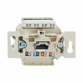 LV2:132104010 Tele/ISDN rozete 1x8 RJ45 6cat Rutenbeck