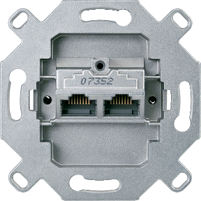 MTN465706 DATA Mehānisms 2xRJ45 cat6 LSA-terminals Merten SCH