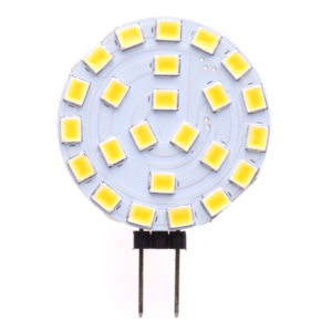 LED SPULDZE PL-G4-21055 2W 120lm 120* G4 3000K D30mm AC/DC12V 24LED LEDURO