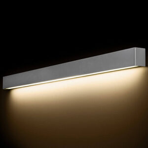 9615 STRAIGHT WALL LED SILVER L Sienas gaismeklis sudrabs 122.5cm 22W 3000K 2100lm LED T8 NW