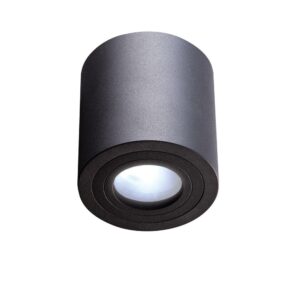 Rullo Cromo Nero IP44 Griestu lampa melna 1x50W GU10 D90 ORLICKI