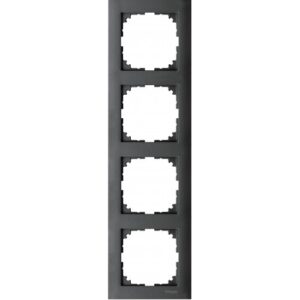 MTN4040-3614 Rāmis 4-V M-Pure melns Merten SystM SCH