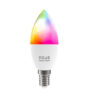 Smart WIFI bulb P4 Spuldze 4.5W 2700-6000K + RGB 380Lm DIMM E14 NOUS