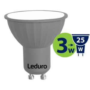 PAR16 LED SPULDZE PL-PAR16-21170 3W >90* GU10 250lm 3000K 220-240V LEDURO