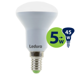 R50 LED SPULDZE PL-R50-21169 5W 400lm E14 180* 3000K 220-240V LEDURO