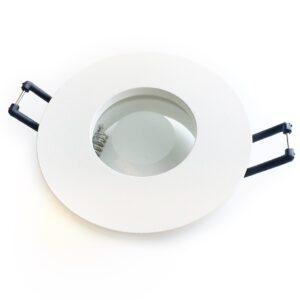 LRRING015 Iebūvējams gaismeklis balts Ø85x30mm (izgr. Ø60-65mm) GU10/ 230V IP44 LUMINO LIGHT