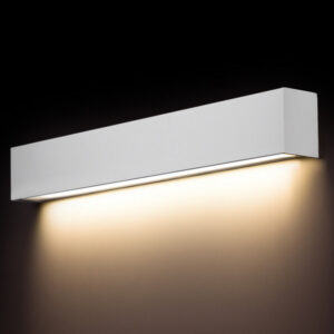 9610 STRAIGHT WALL LED WHITE S Sienas gaismeklis balts 62cm 11W 3000K 1000lm T8 NW