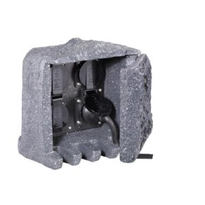 9962-11 GARDEN SOCKET Dārza rozešu bloks 4-V pelēks IP44 TRIO