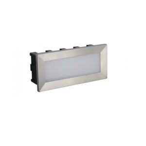 MUR-LED INOX C-04 Iebūvējams gaismeklis nerūsējošais tērauds LED 3.5W 3000K 187lm IP65 SU-MA