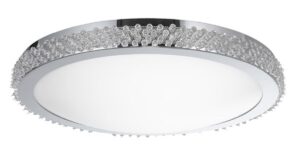 83340403 SAVANNA Plafons balts/hroms LED 4x40W E27 D50cm NOVA