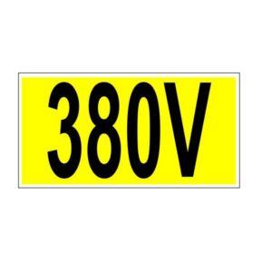 Uzlīme "380V" 2x4 dzeltena C-39 FN