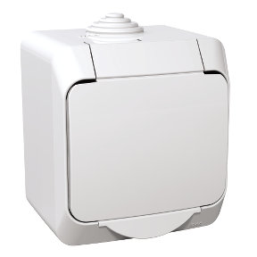 WDE000541 (GWN-140PY) Rozete ar "0" v/a IP44 balta CEDAR2