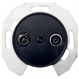 WDE011740 TV antenas ligzda TV/R melna RENOVA