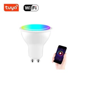 17620S TUYA WI FI GU10 Spuldze ar pulti LED 5W 400lm GU10 RGB&DIMM+CCT 3000-6500K SL