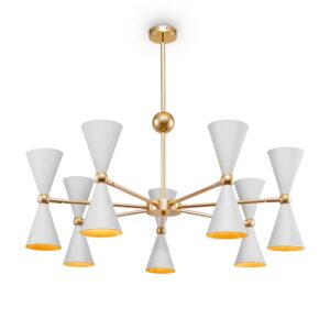MOD108PL-14WG VESPER Lustra balta/zelta 14x40W E14 D910mm Maytoni