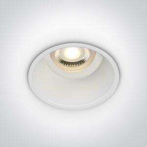 10105TG/W Iebūvējams gaismeklis balts 50W GU10 D82 ONE